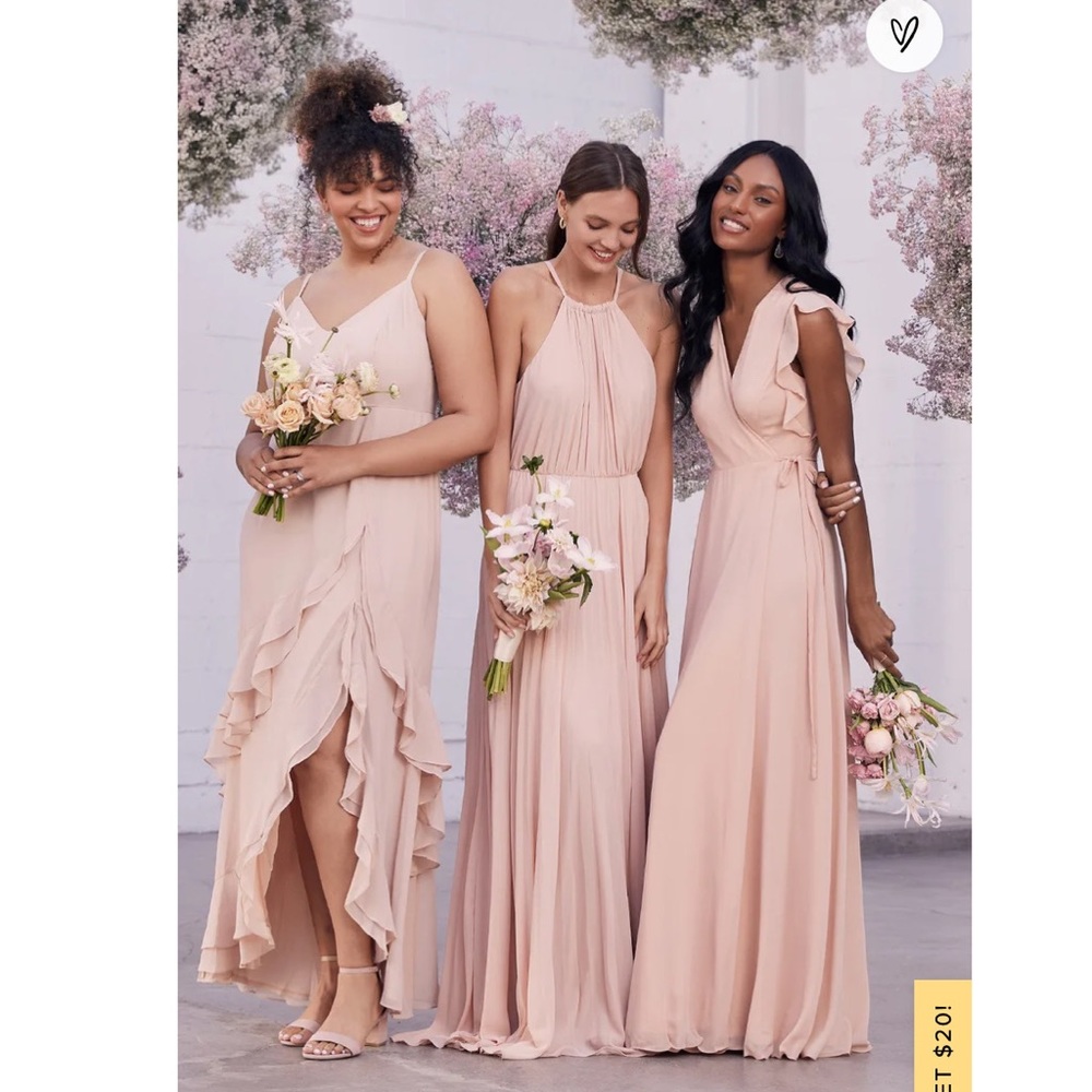 Blush Wrap Maxi Dress - Picture 2 of 5